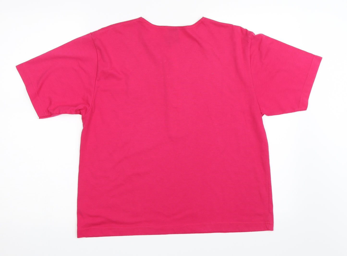 Canada Womens Pink   Basic T-Shirt Size 16