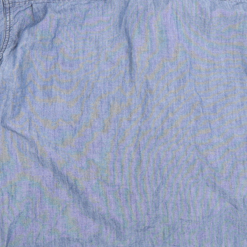 Debenhams Mens Blue  Denim  Button-Up Size M