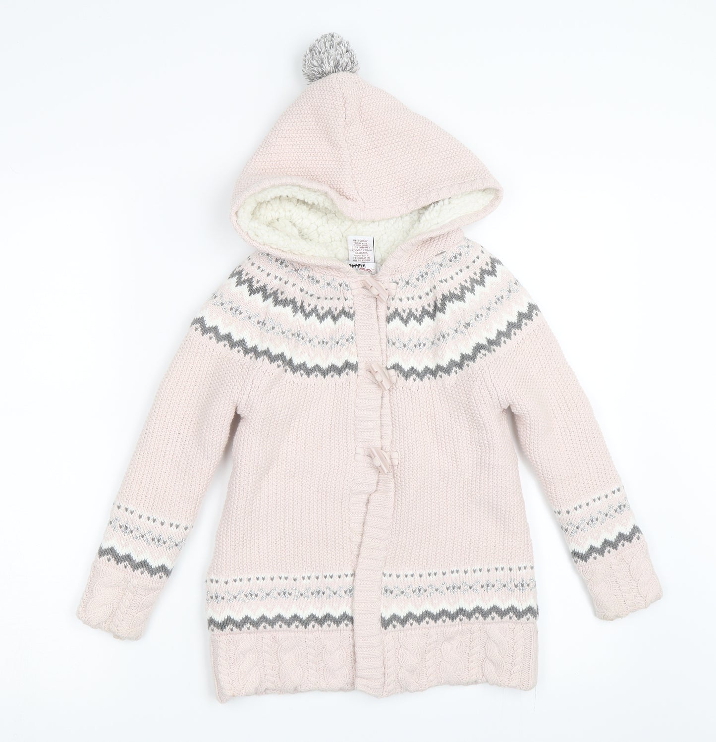 Bapster & Mimi Girls Pink   Cardigan Jumper Size 4-5 Years
