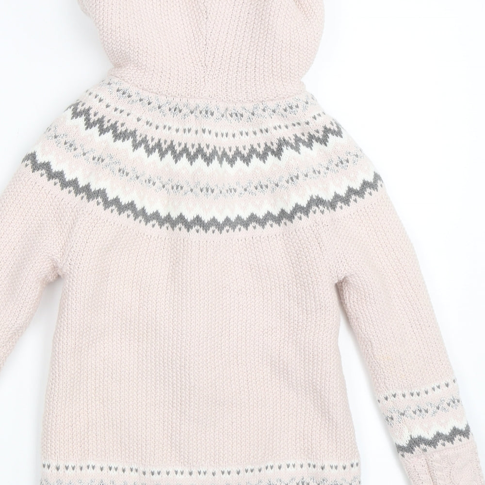 Bapster & Mimi Girls Pink   Cardigan Jumper Size 4-5 Years