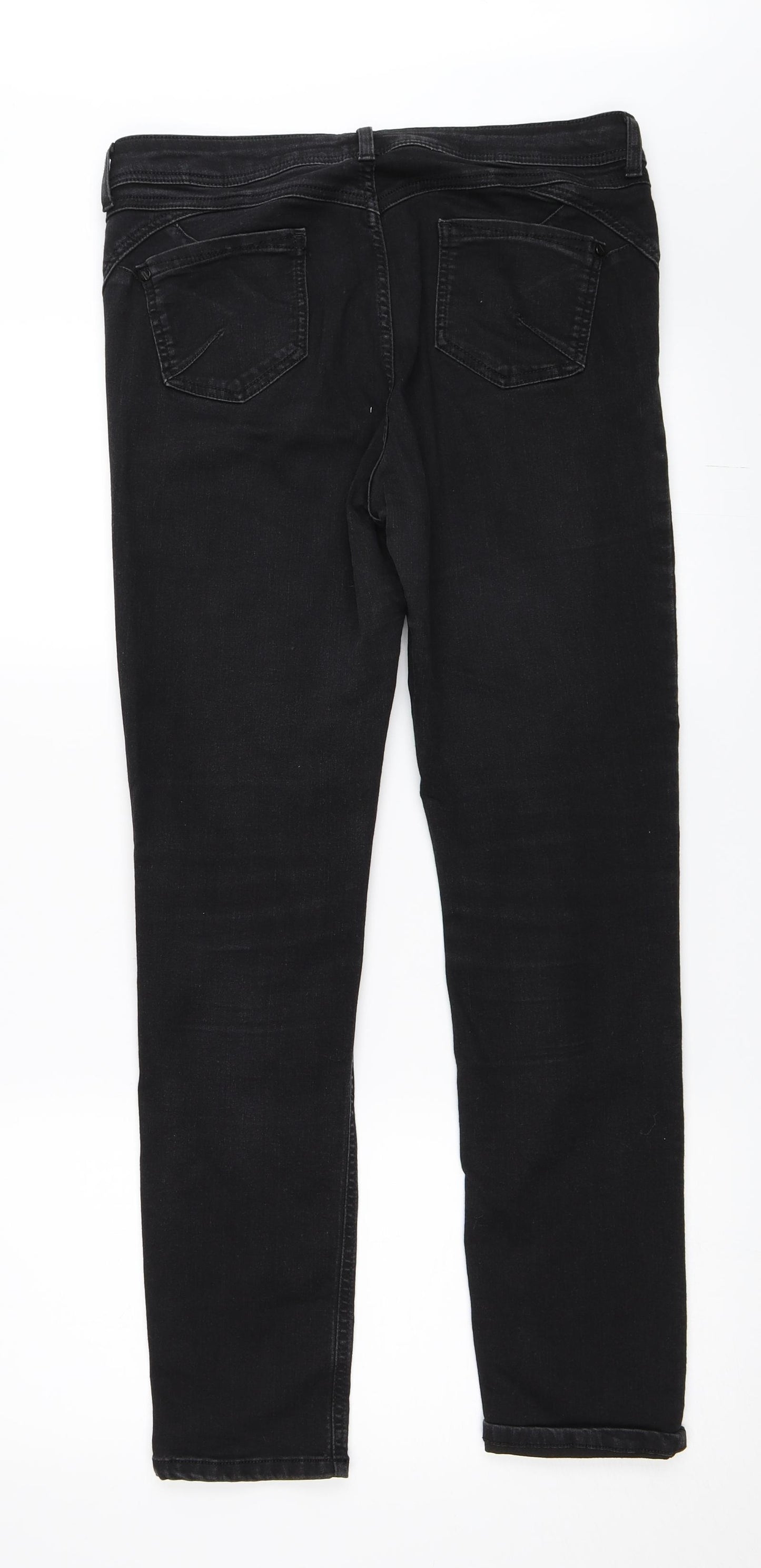 Marks and Spencer Womens Black  Denim Jegging Jeans Size 14 L29 in