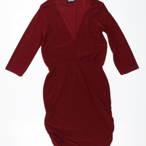 Missguided Womens Red   Bodycon  Size 8