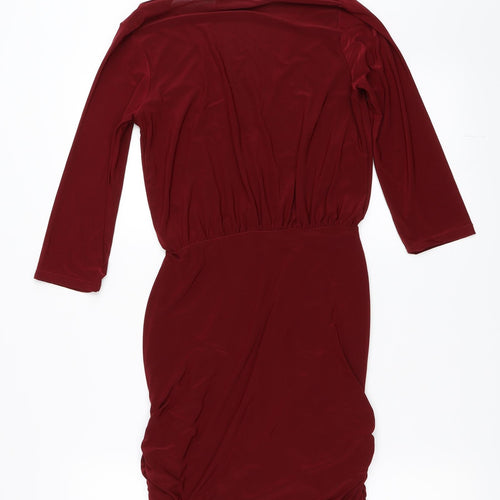 Missguided Womens Red   Bodycon  Size 8