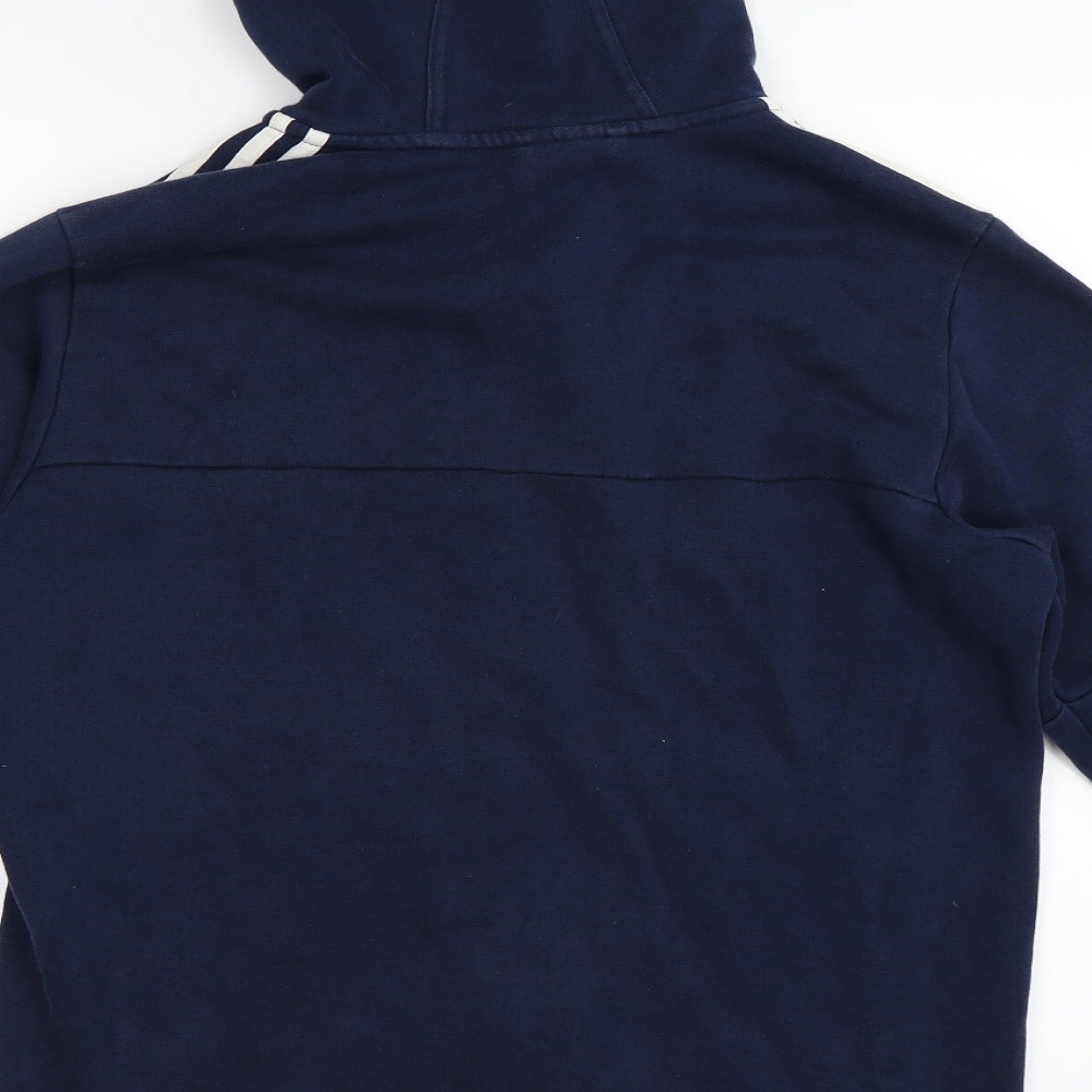 adidas Mens Blue   Full Zip Hoodie Size M