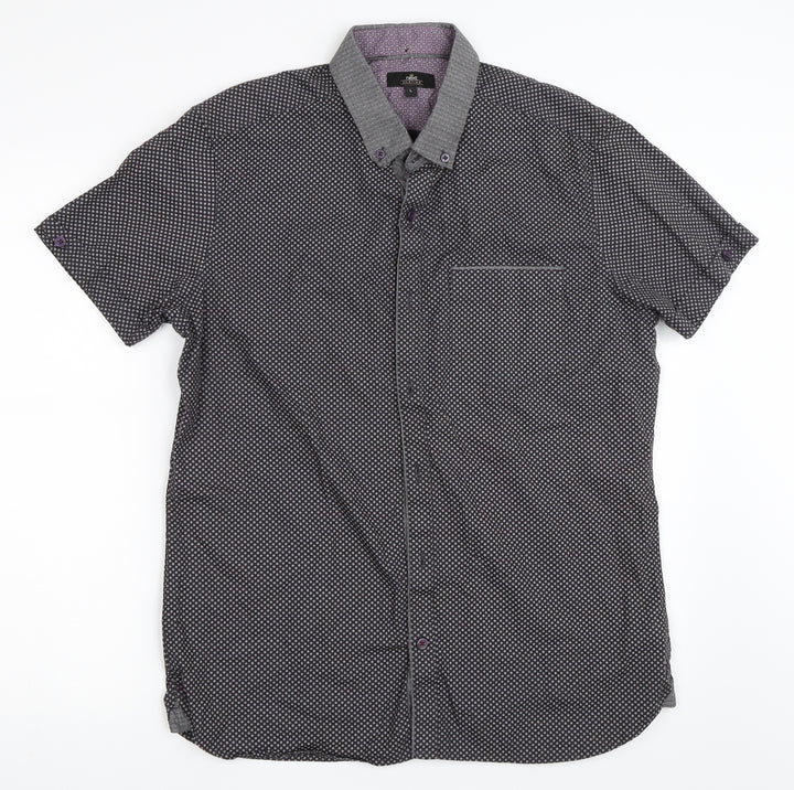 NEXT Mens Grey    Button-Up Size L