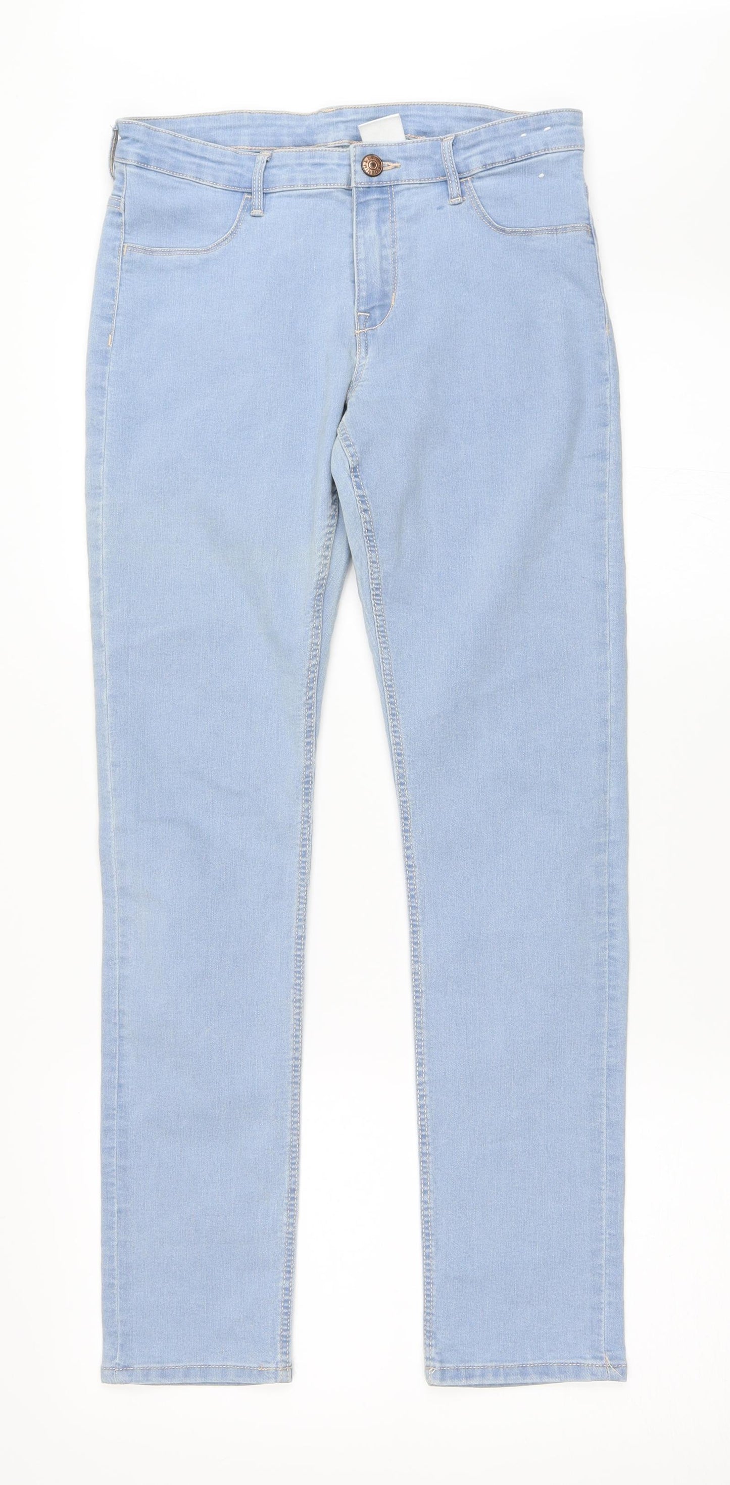 H&M Girls Blue  Denim Straight Jeans Size 13-14 Years