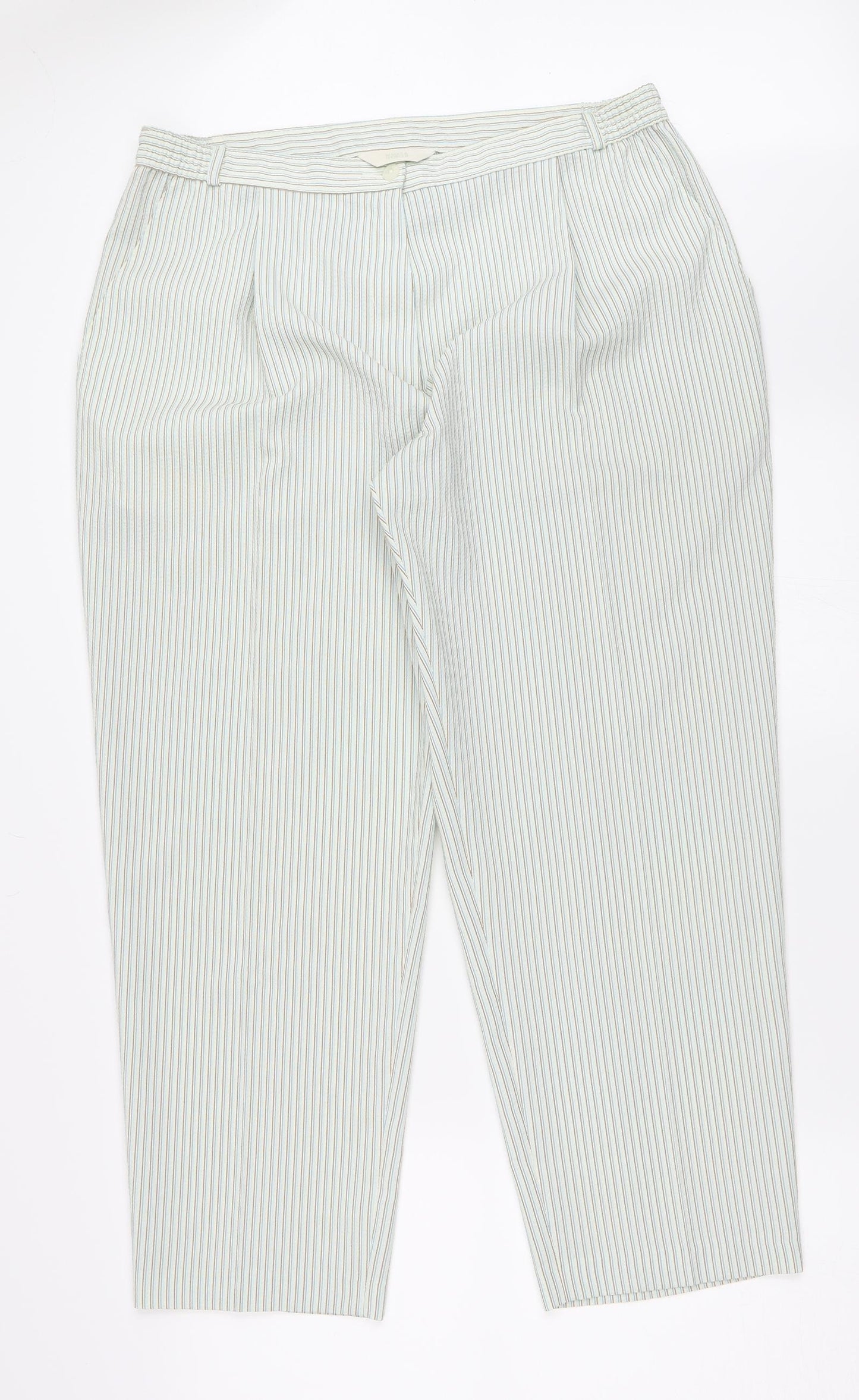 Marks and Spencer Womens Green   Trousers  Size 18 L27 in