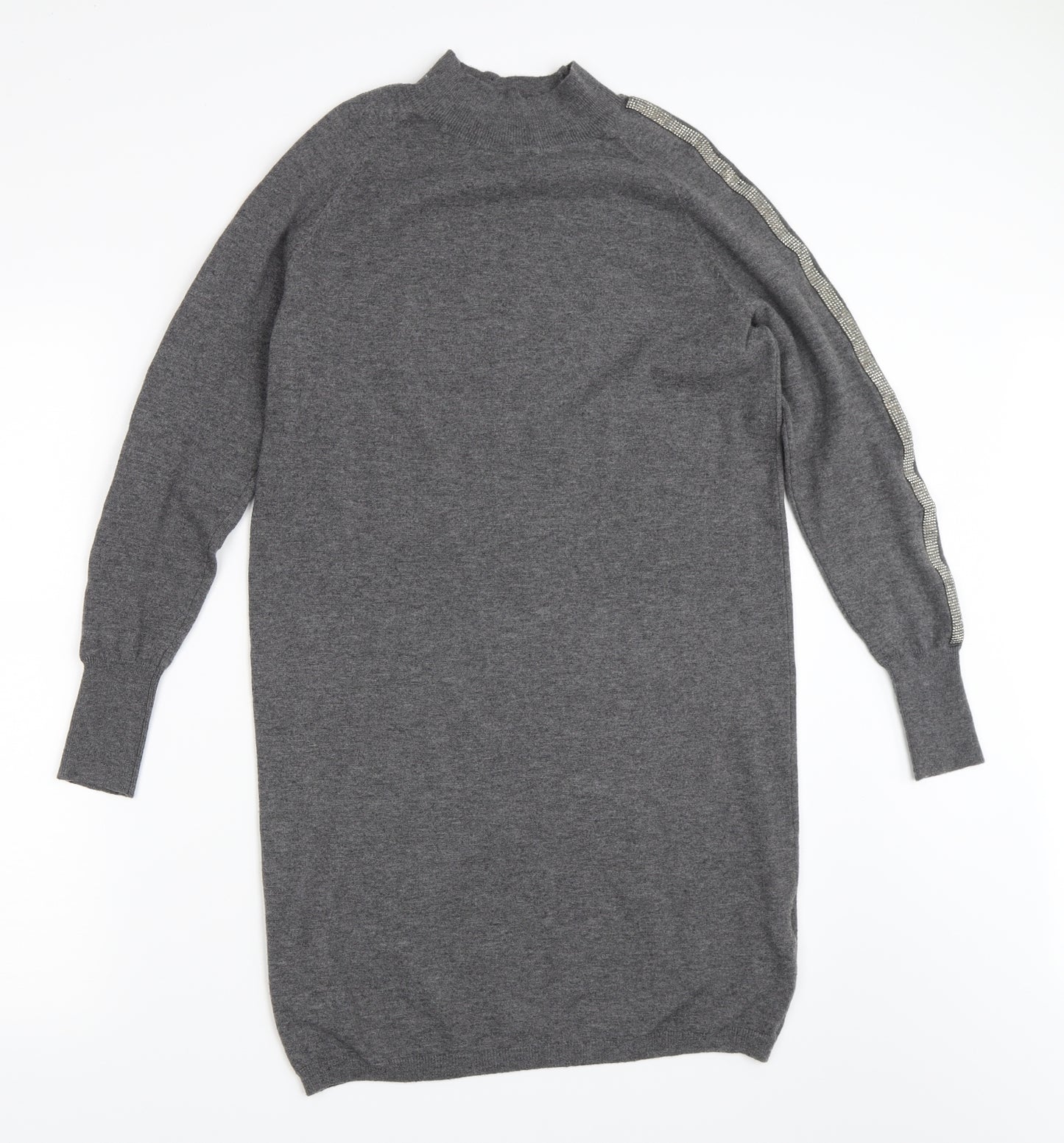 Primark Womens Grey   Jumper Dress  Size XS