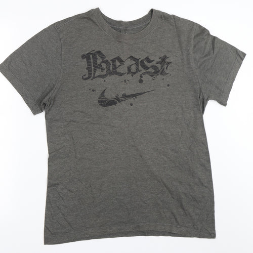 Nike Mens Grey    T-Shirt Size S