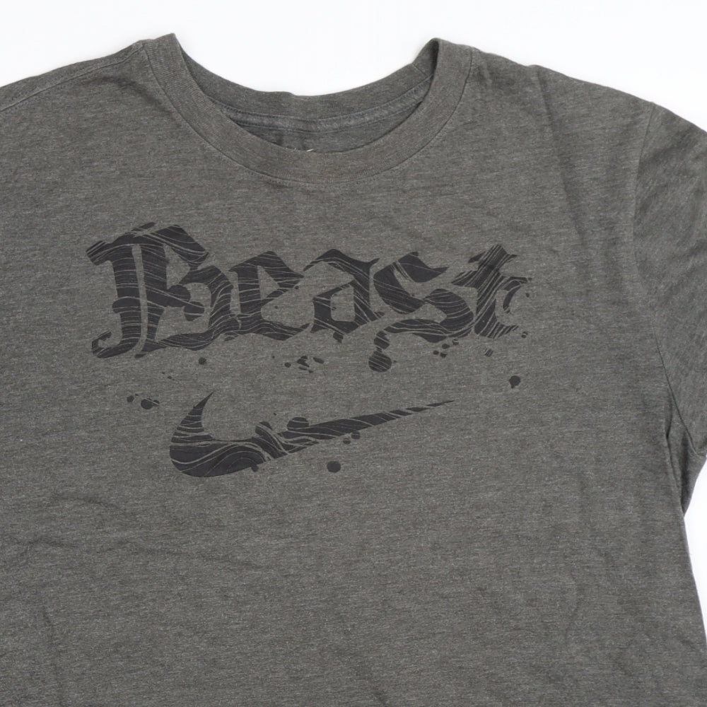 Nike Mens Grey    T-Shirt Size S