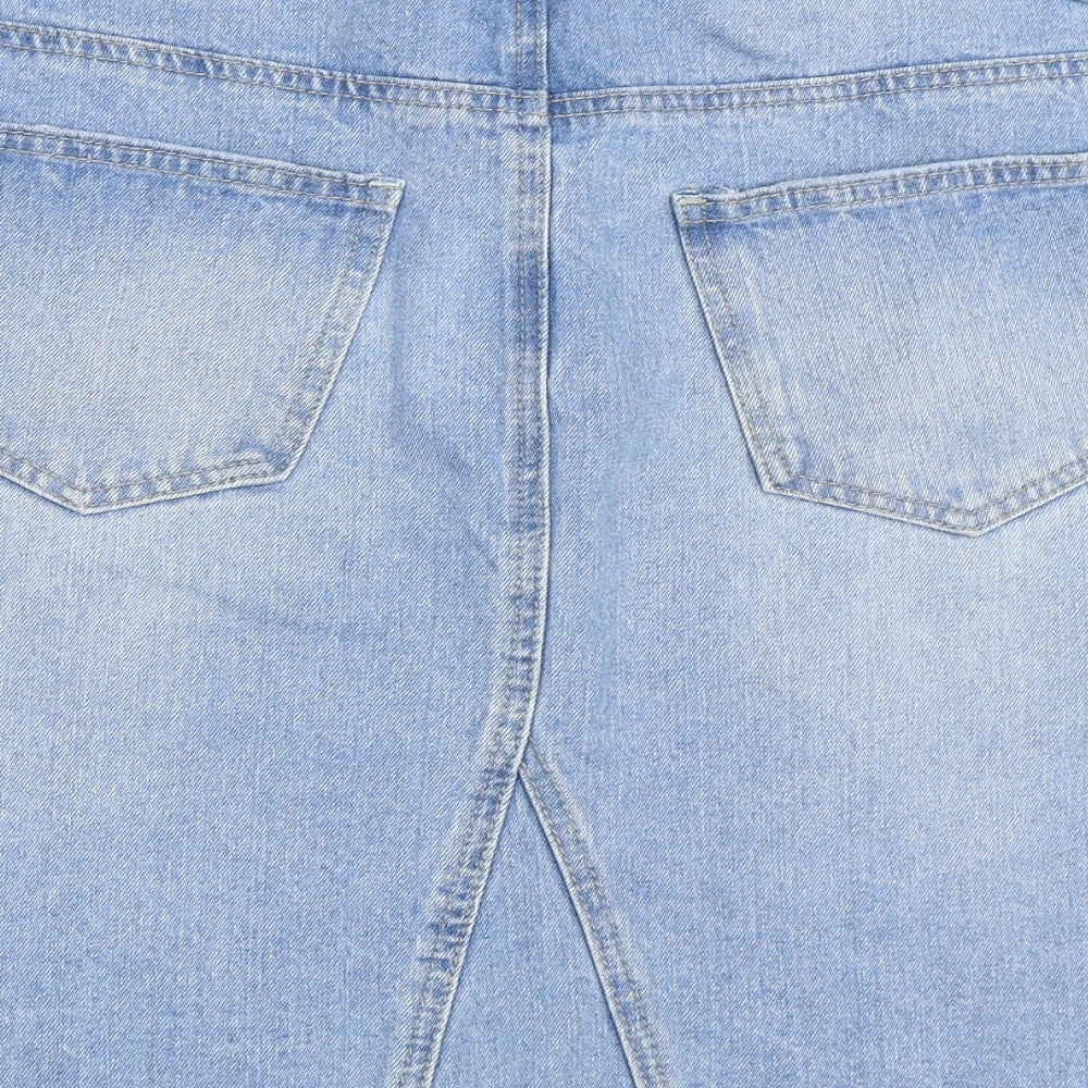George Womens Blue  Denim Mini Skirt Size 16