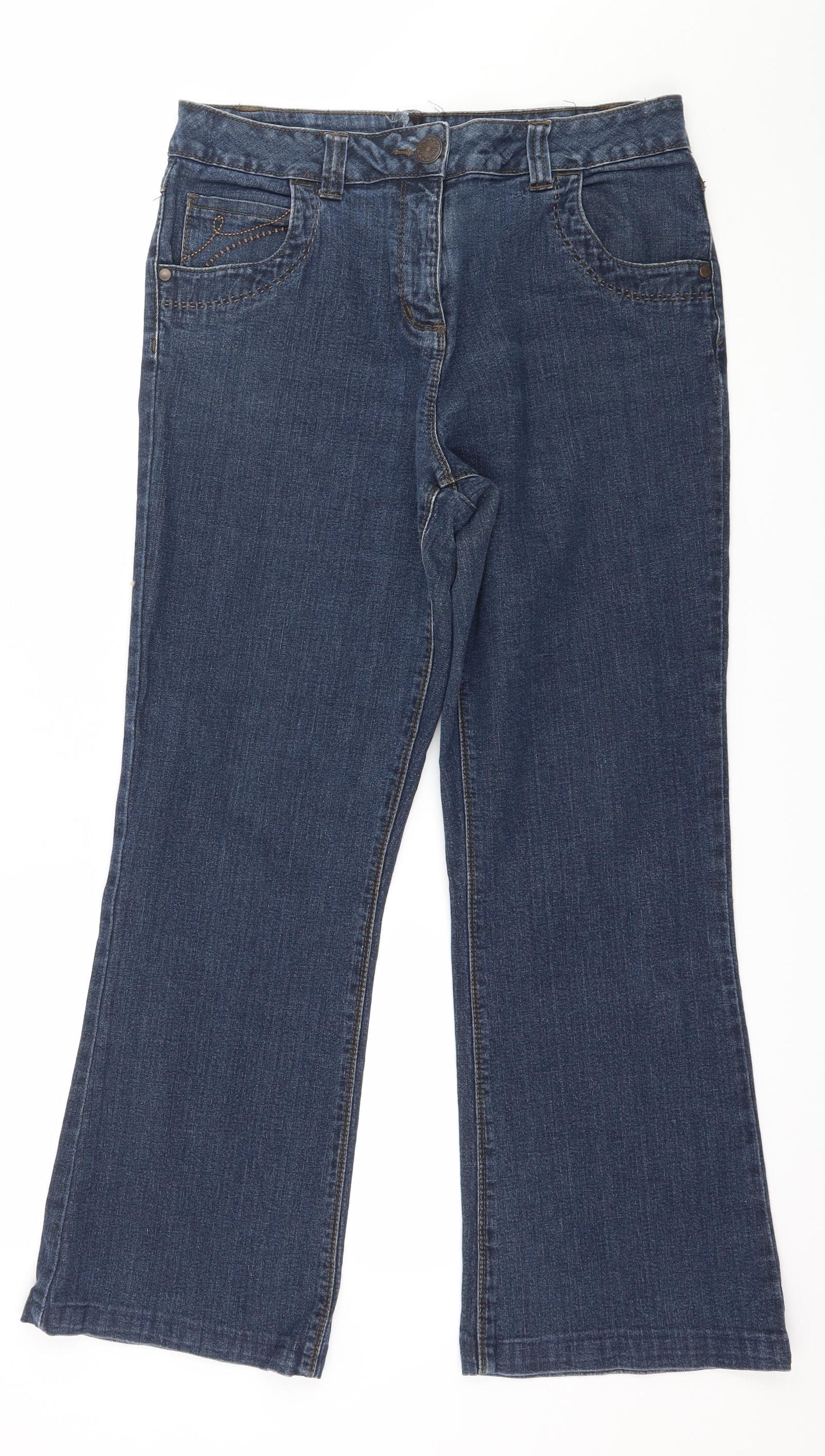George Womens Blue   Bootcut Jeans Size 14 L27 in
