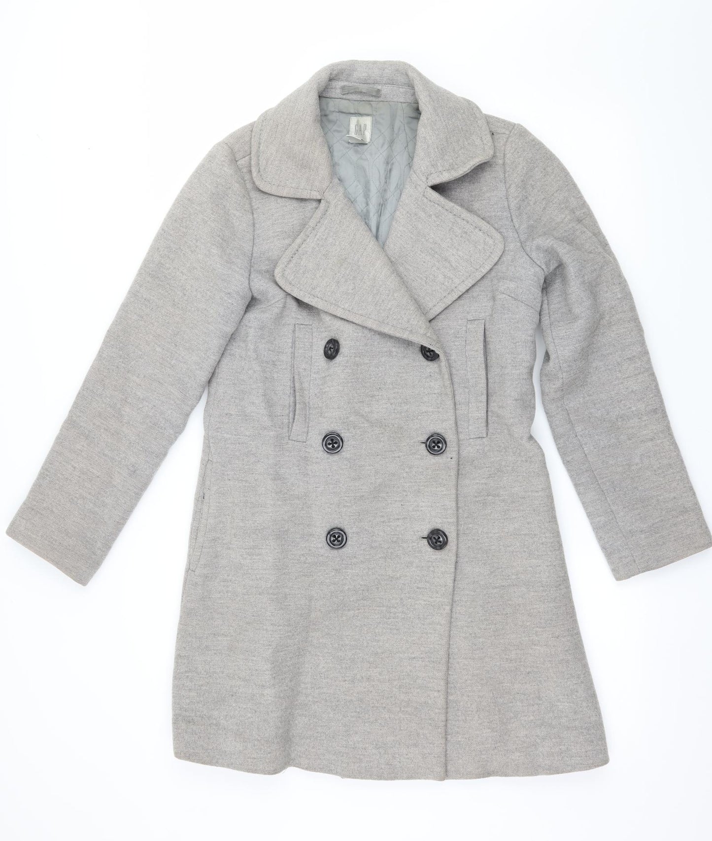 Gap Womens Grey   Overcoat Coat Size 8