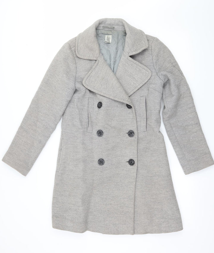 Gap Womens Grey   Overcoat Coat Size 8