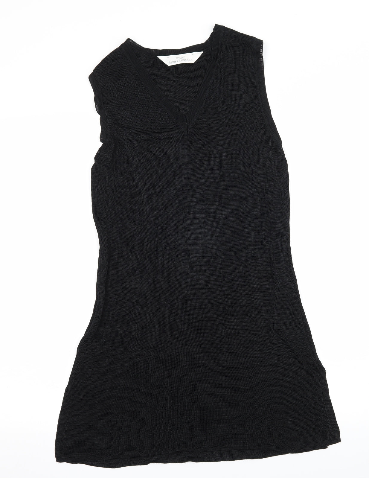 St Michael  Womens Black  Knit Pullover Jumper Size 16