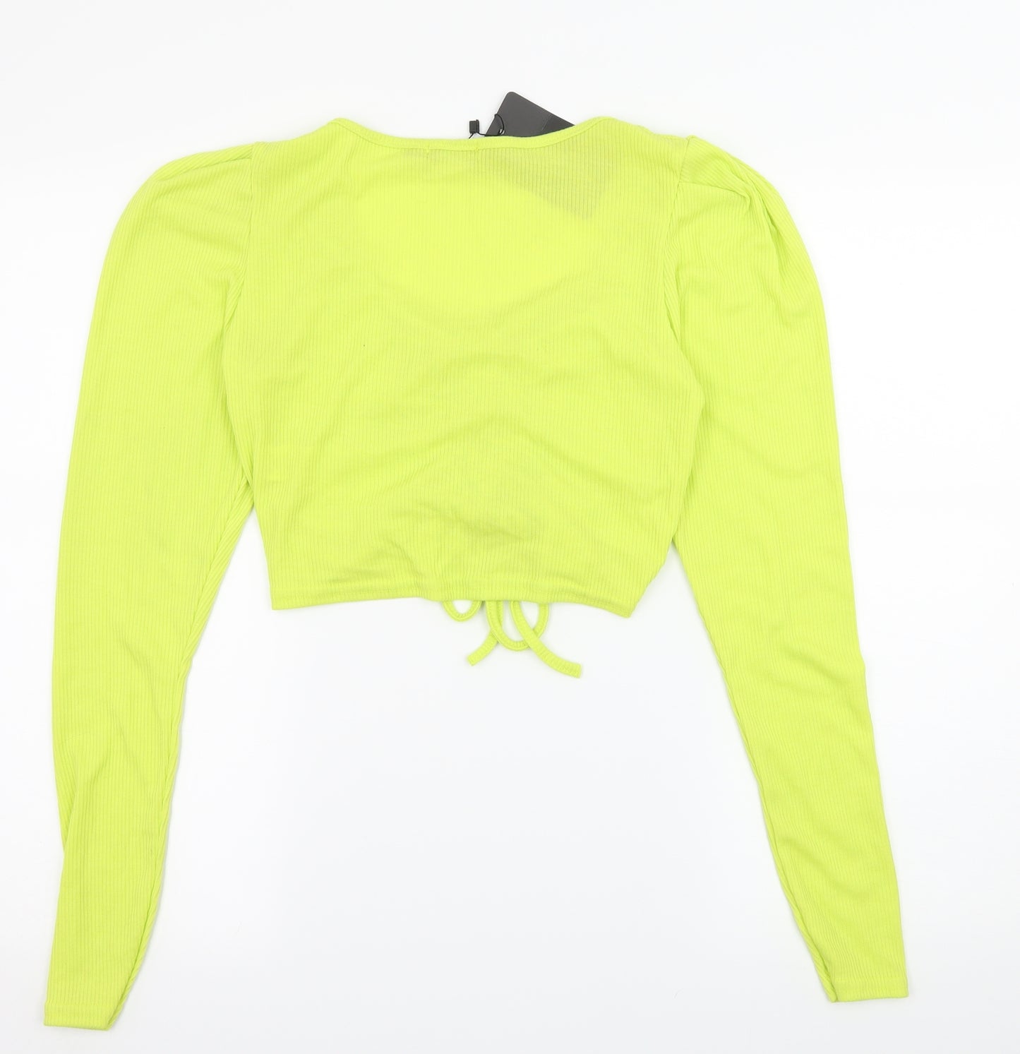 PRETTYLITTLETHING Womens Green  Jersey Basic T-Shirt Size 8