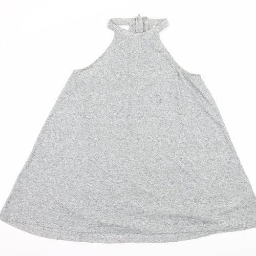 New Look Womens Grey  Jersey Basic Tank Size 6