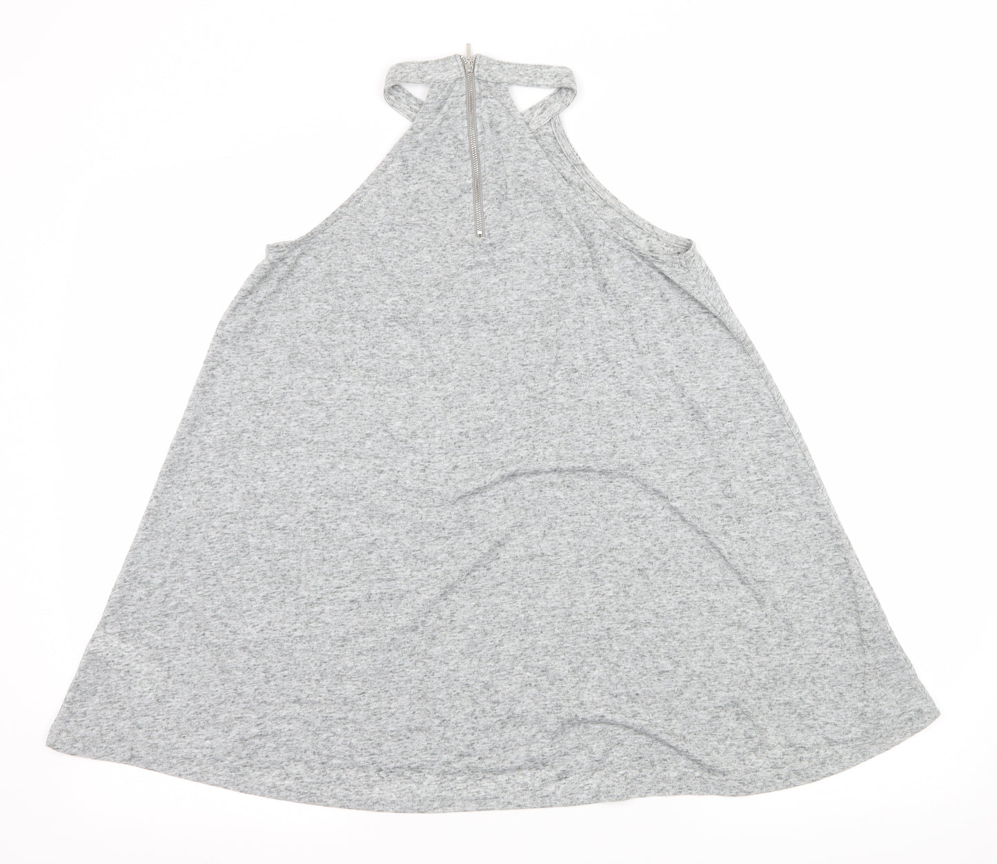 New Look Womens Grey  Jersey Basic Tank Size 6