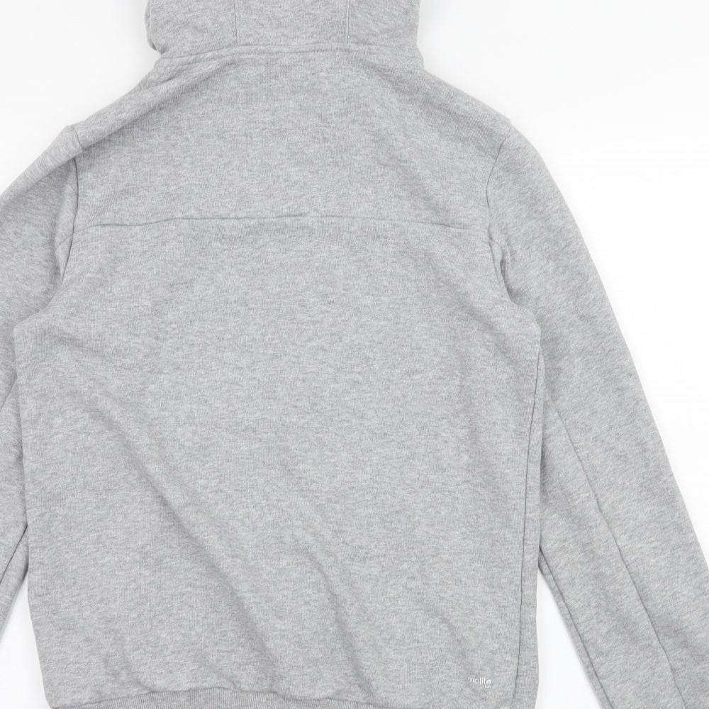 adidas Womens Grey  Jersey Full Zip Hoodie Size XS