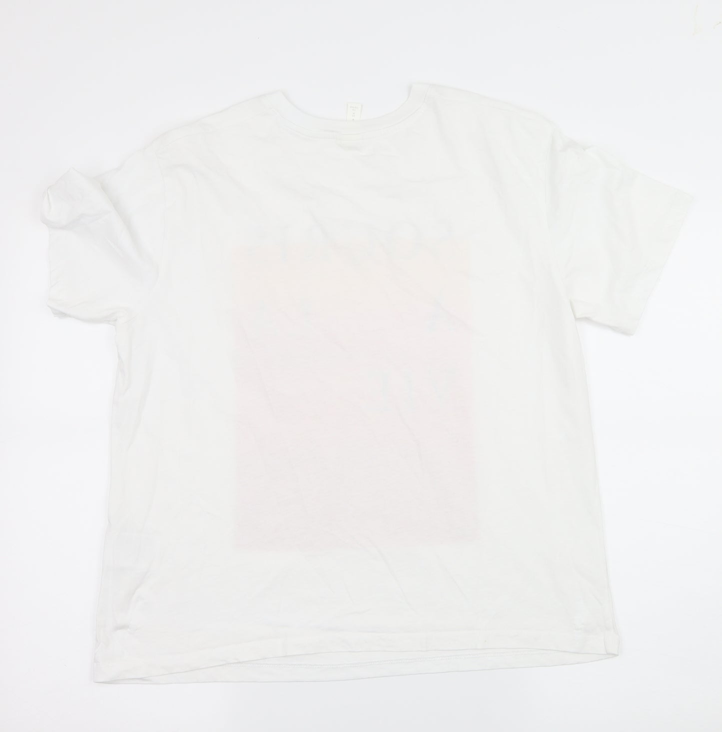 H&M Mens White  Jersey  T-Shirt Size M  - Souris A La Vie