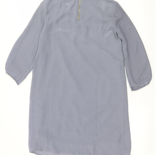 H&M Womens Grey  Chiffon A-Line  Size 4