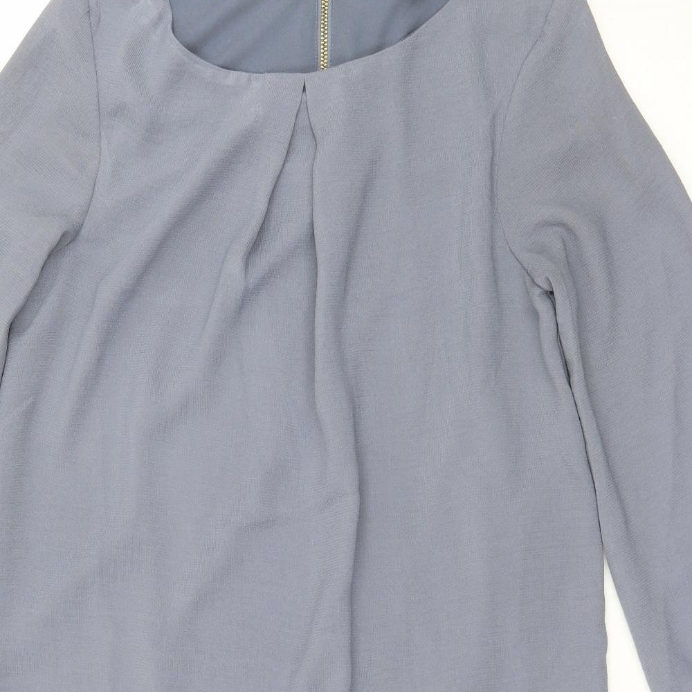 H&M Womens Grey  Chiffon A-Line  Size 4
