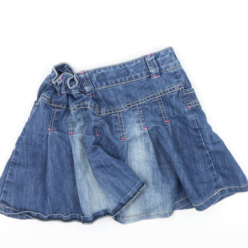 NEXT Girls Blue  Denim Flare Skirt Size 7 Years