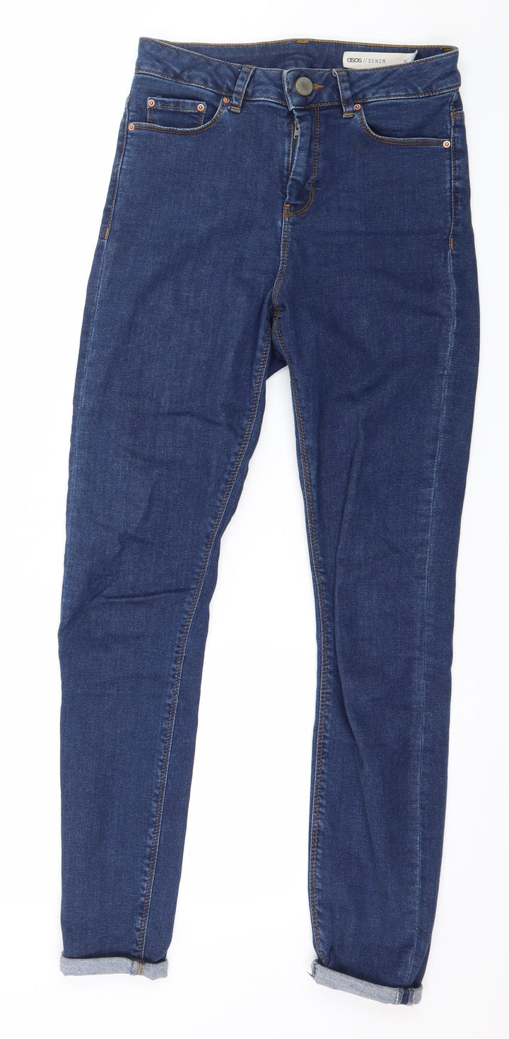 ASOS Womens Blue Denim Skinny Jeans Size 25 in L32 in