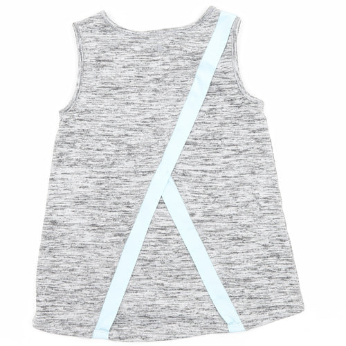 RElfex  Girls Grey  Jersey Basic T-Shirt Size 7-8 Years