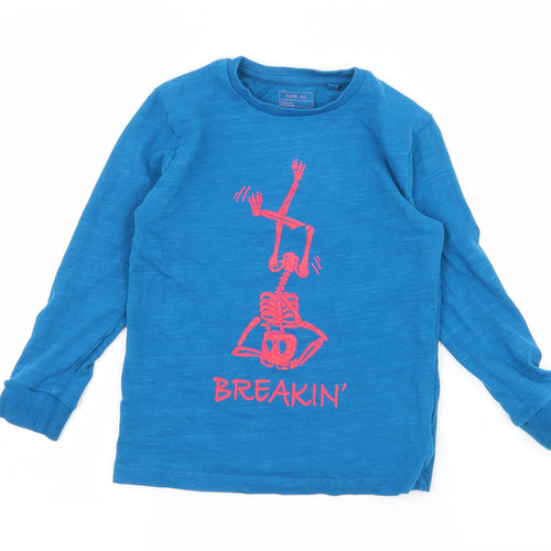 NEXT Boys Blue  Jersey Pullover Sweatshirt Size 6 Years  - Breakin