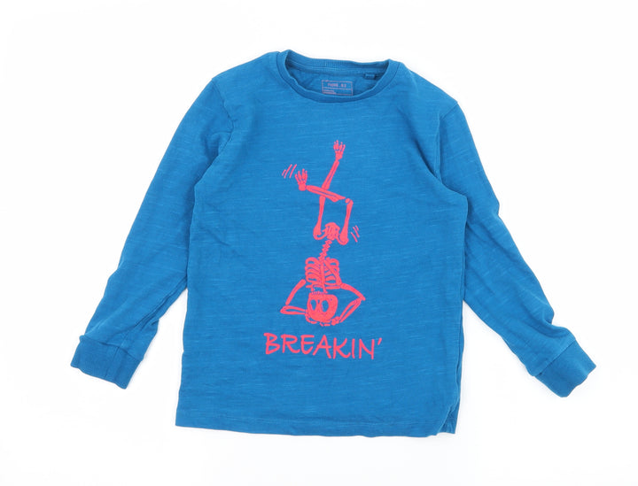 NEXT Boys Blue Jersey Pullover Sweatshirt Size 6 Years - Breakin