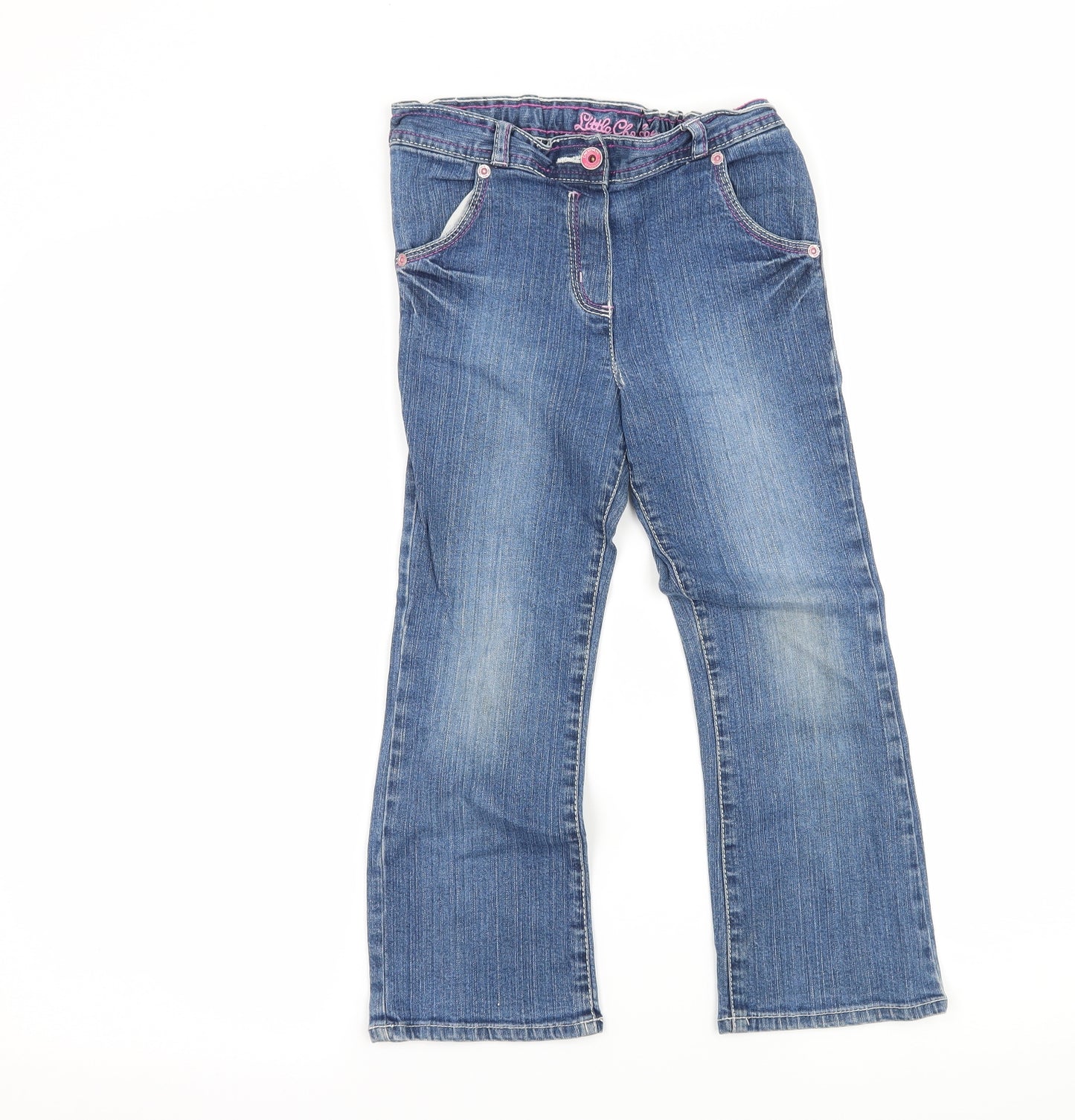 George Girls Blue  Denim Bootcut Jeans Size 5-6 Years