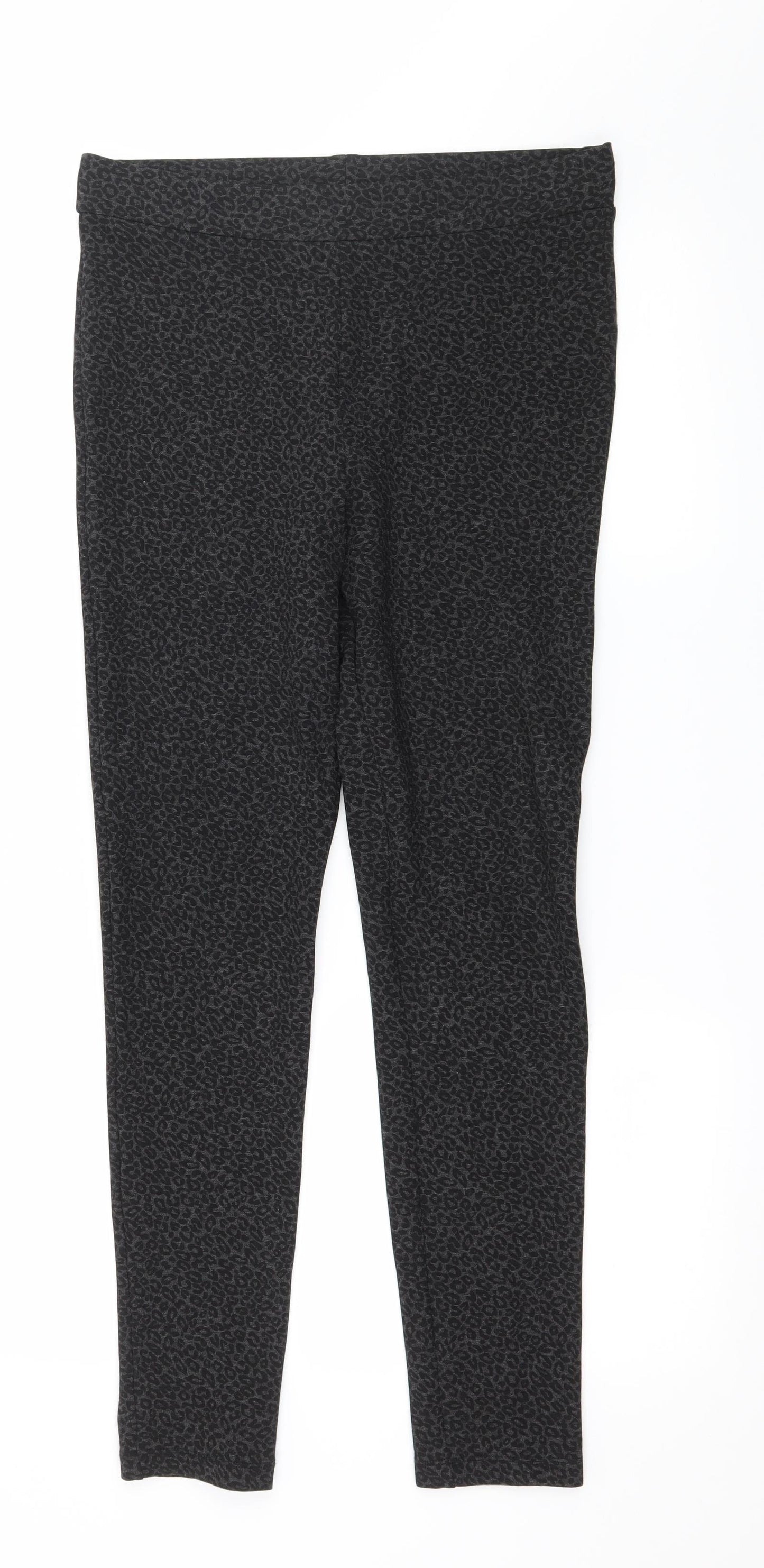 Marks and Spencer Womens Grey  Jersey Capri Leggings Size 12 L27 in