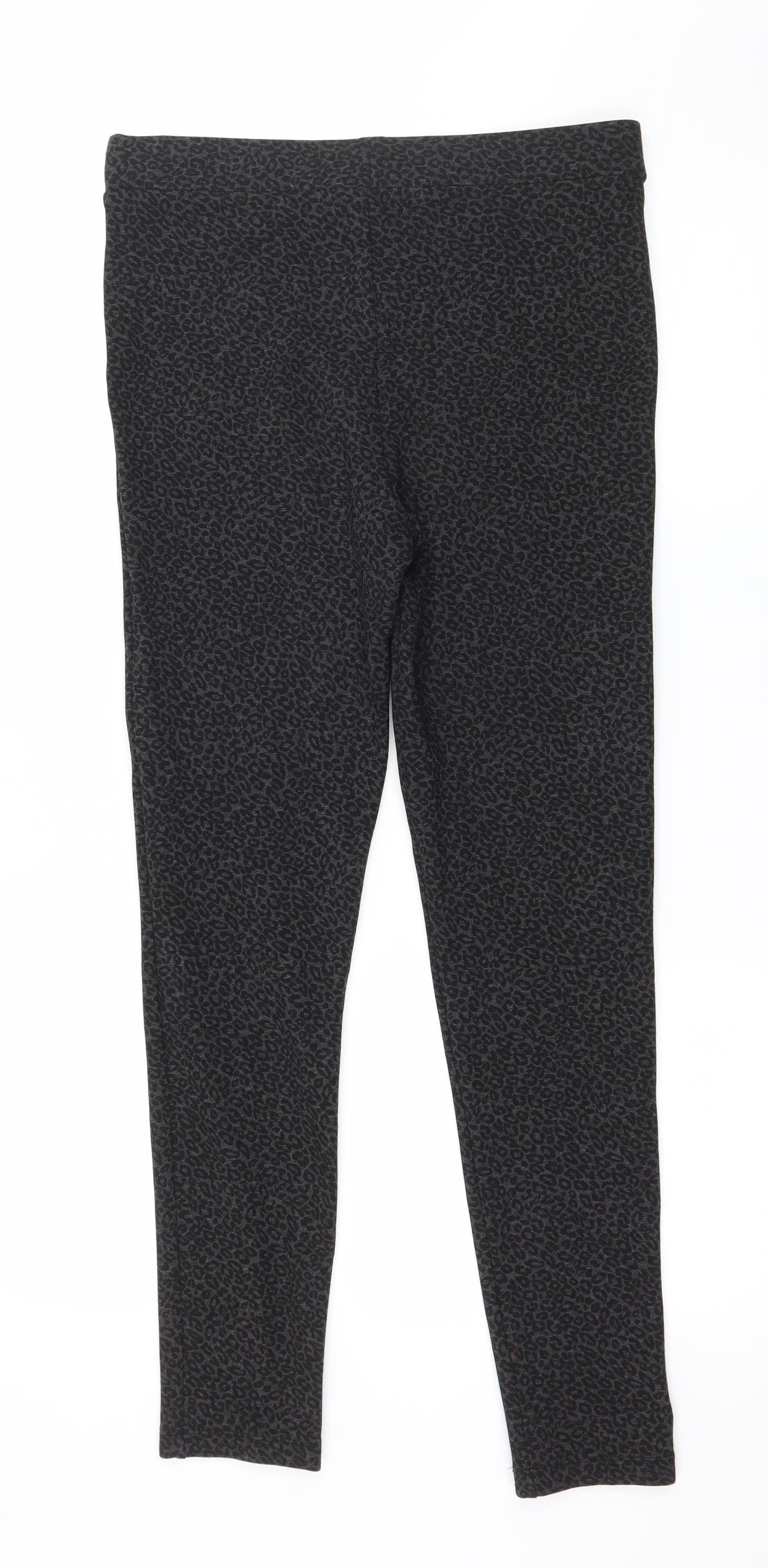 Marks and Spencer Womens Grey  Jersey Capri Leggings Size 12 L27 in