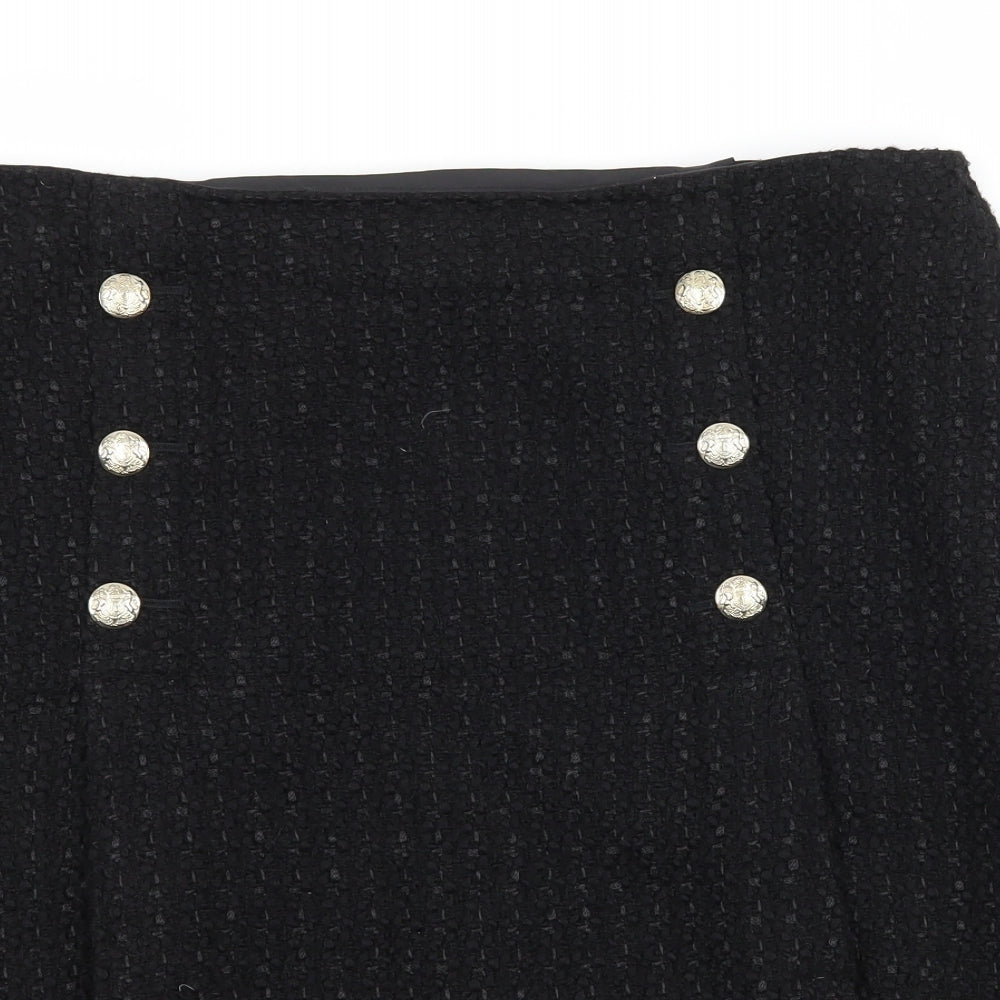 Marks and Spencer Womens Black   A-Line Skirt Size 16