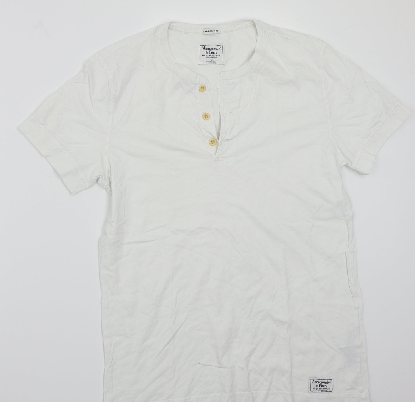 Abercrombie & Fitch Mens White    T-Shirt Size M