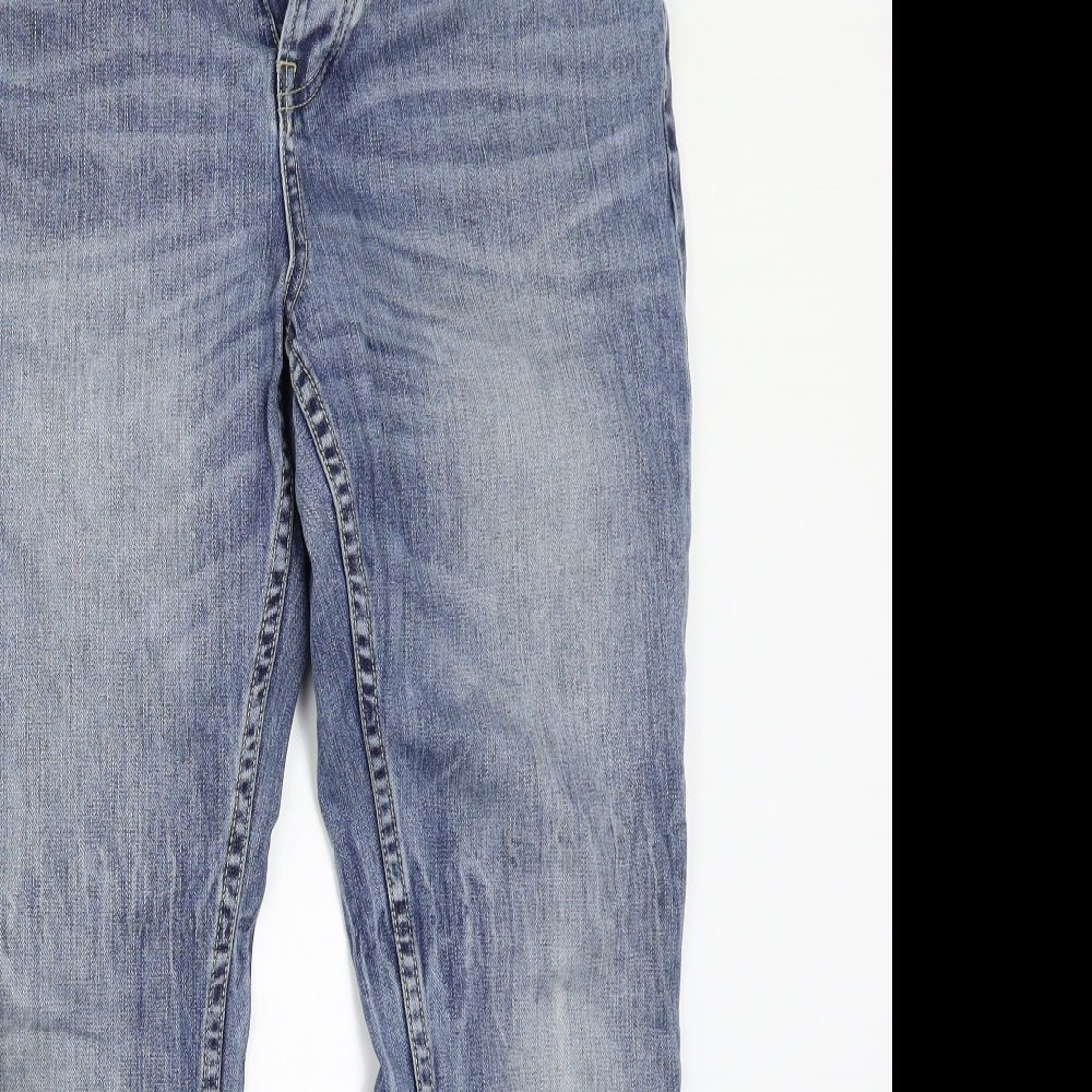 Topman Mens Blue   Straight Jeans Size 32 L27 in