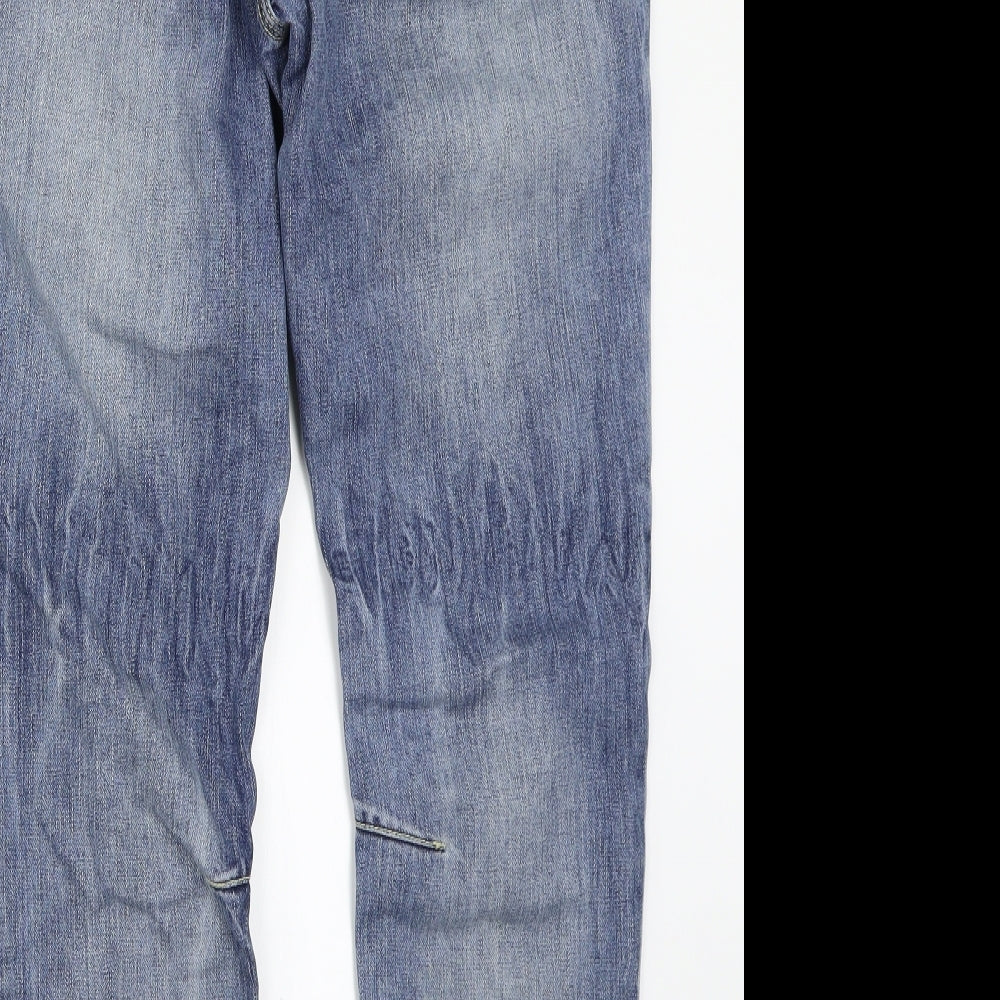Topman Mens Blue   Straight Jeans Size 32 L27 in