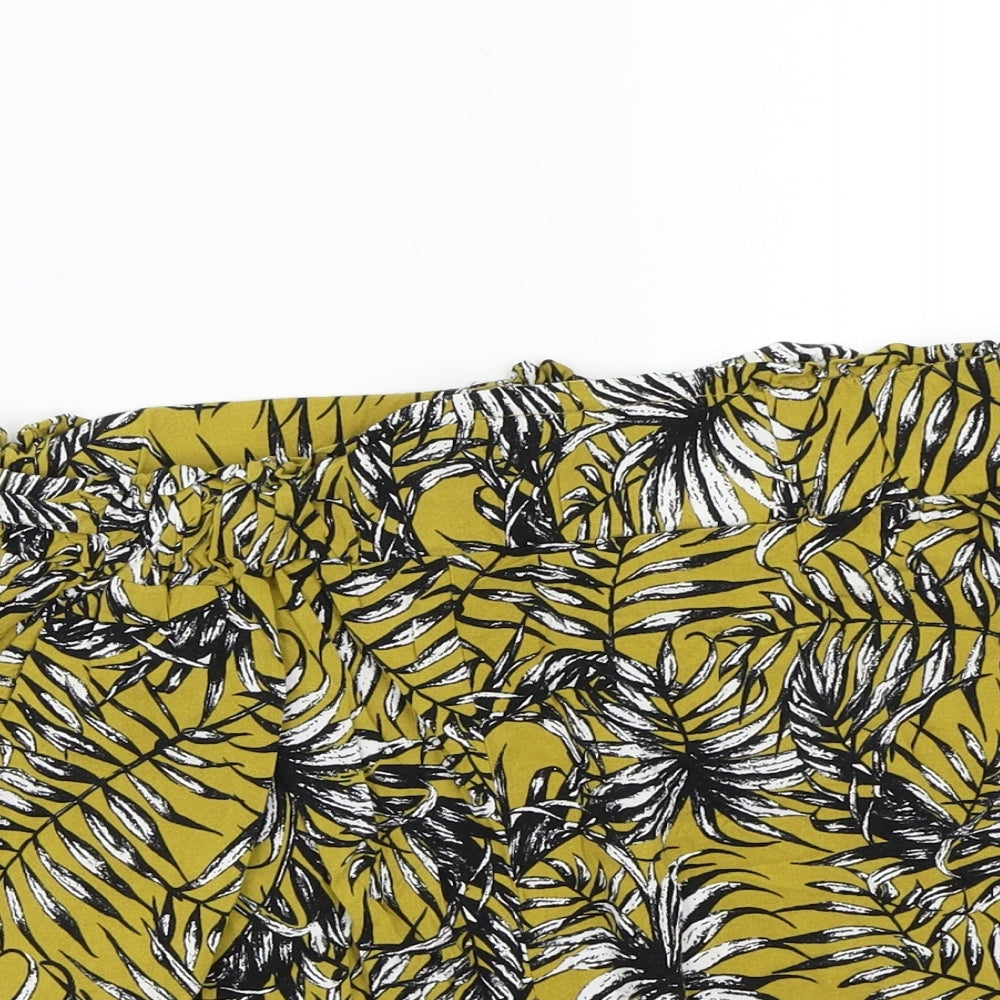Primark Womens Green Floral  Bermuda Shorts Size 12
