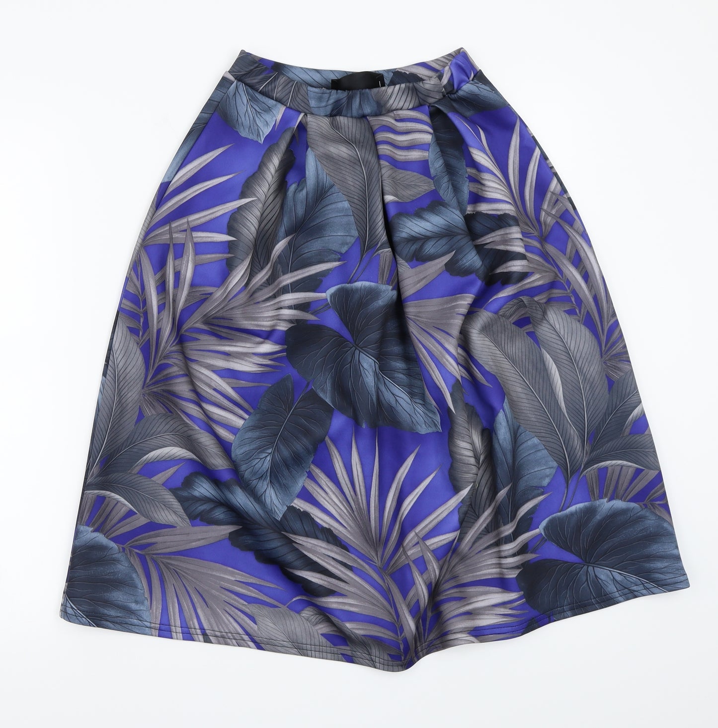Fashion Union Womens Blue Floral  A-Line Skirt Size 8