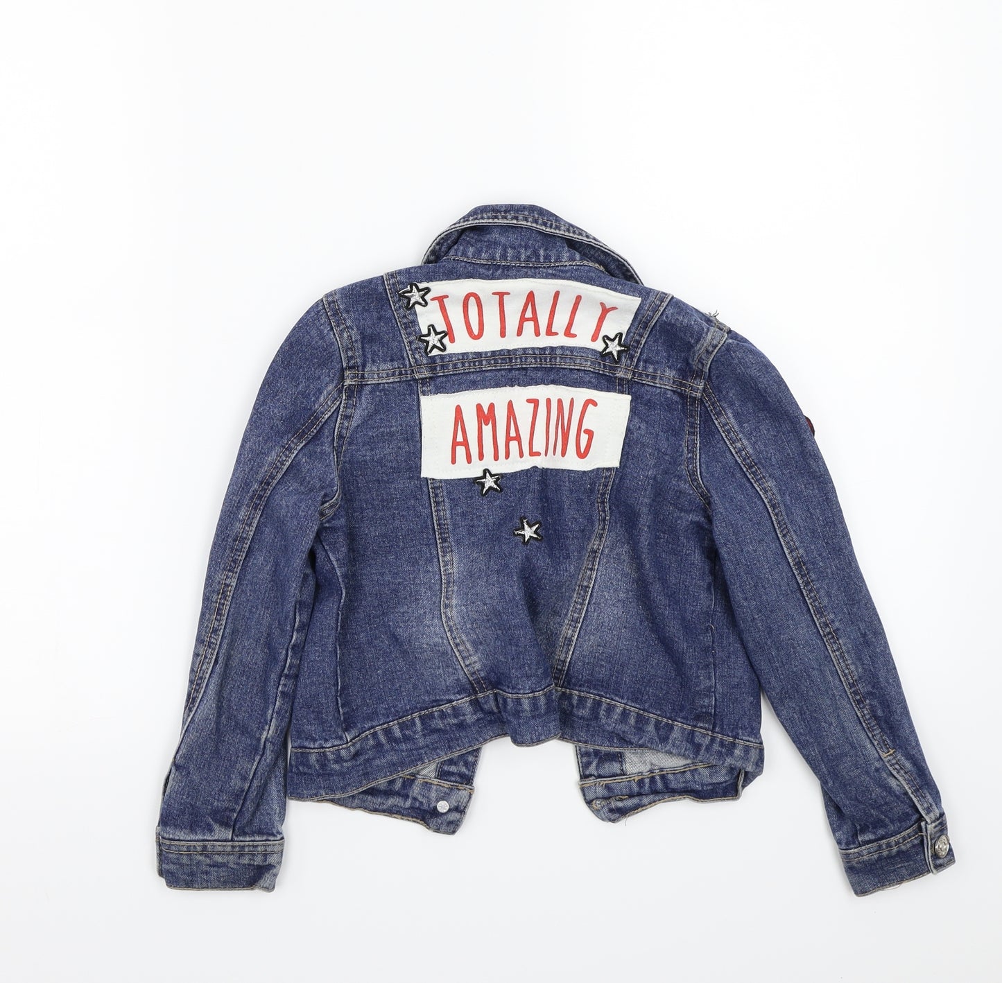 George Girls Blue   Jacket Coat Size 6-7 Years