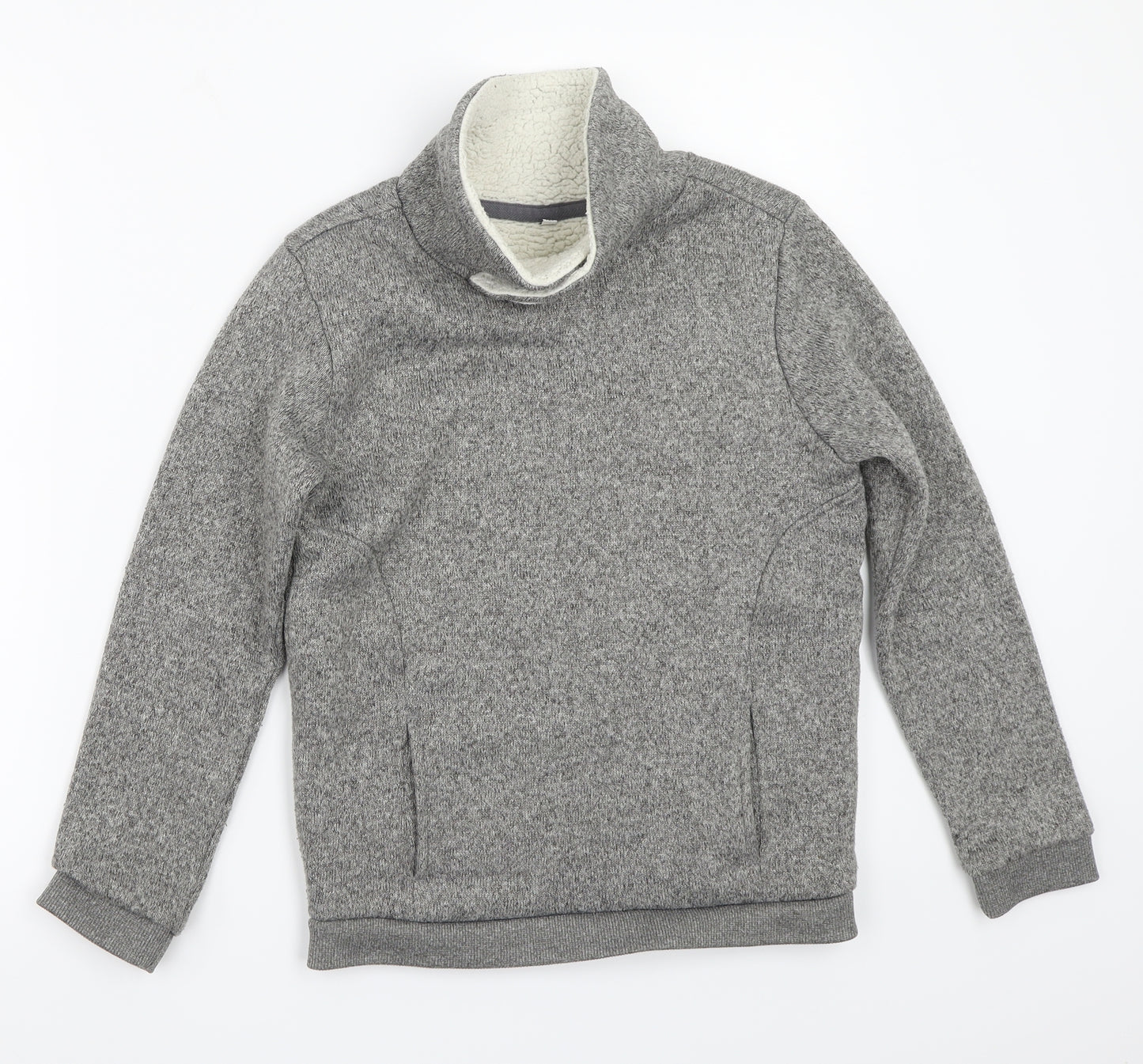Marks and Spencer Girls Grey   Pullover Jumper Size 10-11 Years