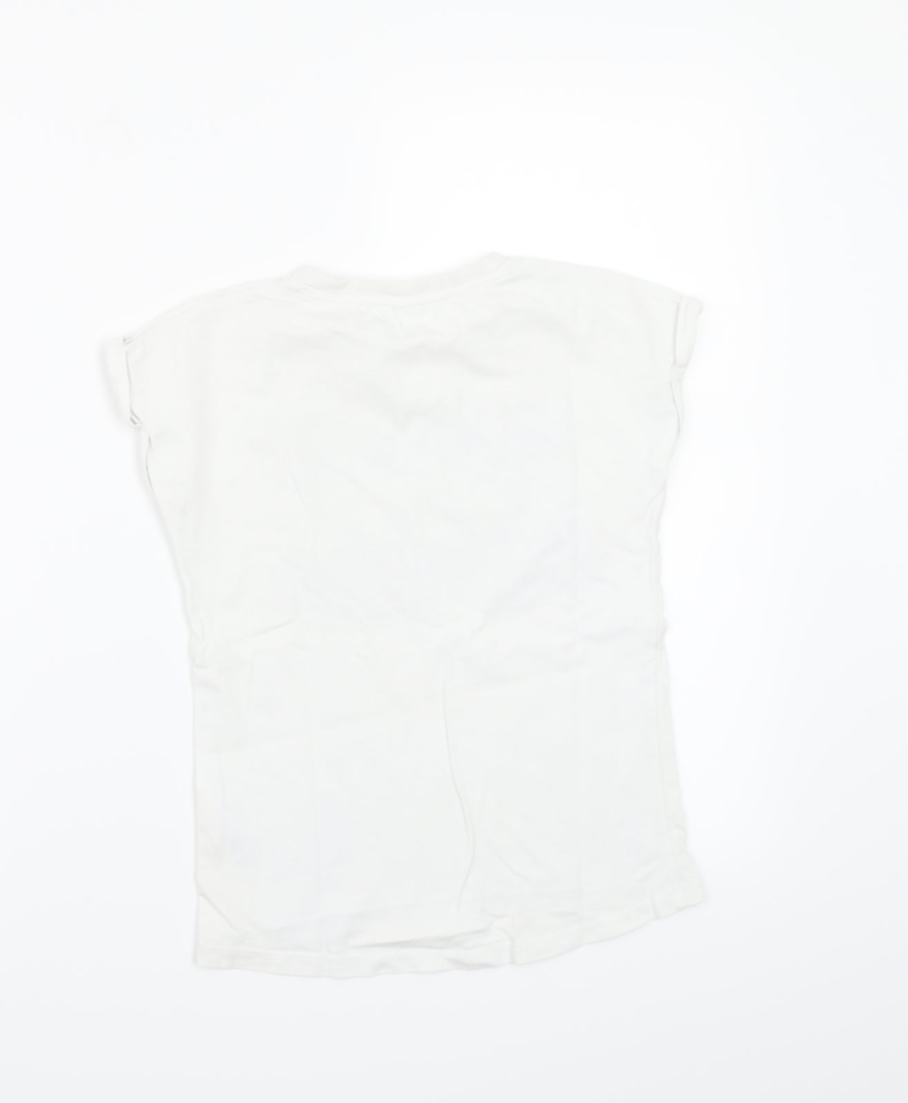 TU Girls White   Basic T-Shirt Size 10 Years