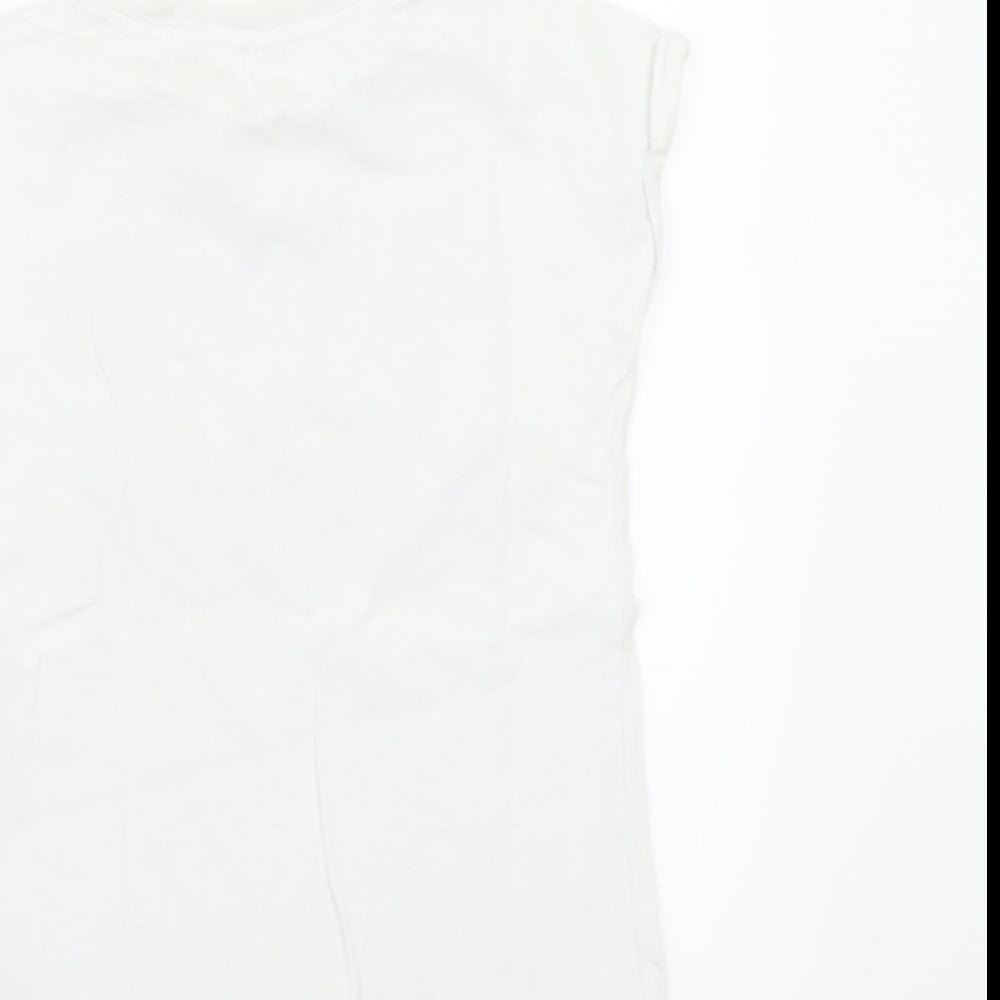 TU Girls White   Basic T-Shirt Size 10 Years