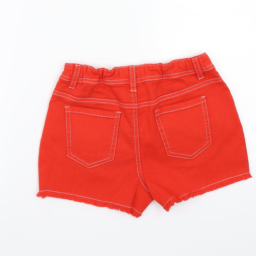 Marks and Spencer Girls Red   Bermuda Shorts Size 9-10 Years