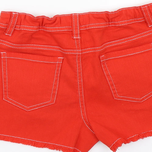 Marks and Spencer Girls Red   Bermuda Shorts Size 9-10 Years