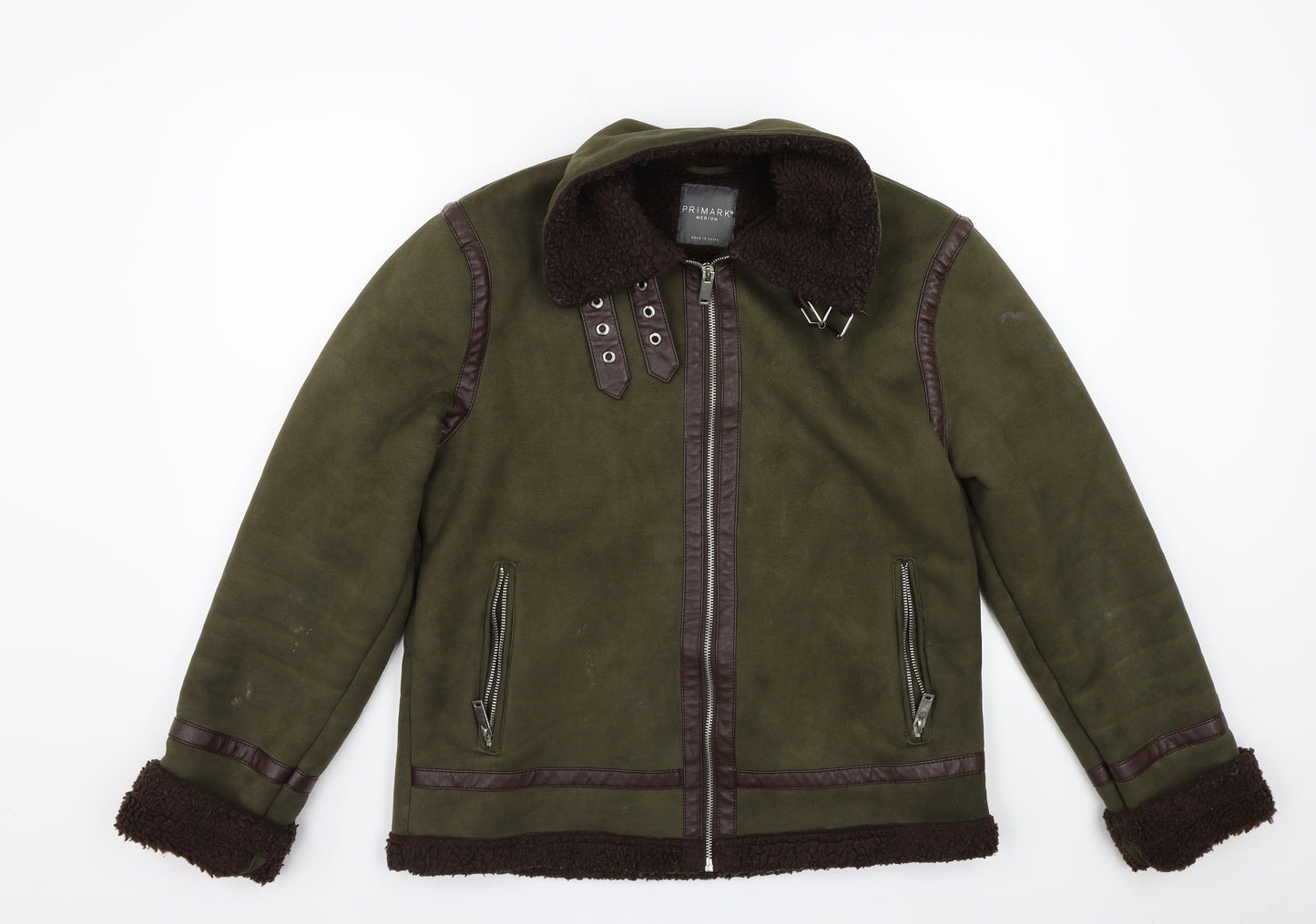 Primark Womens Green   Jacket Coat Size M