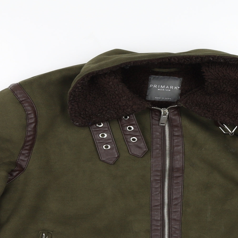 Primark Womens Green   Jacket Coat Size M
