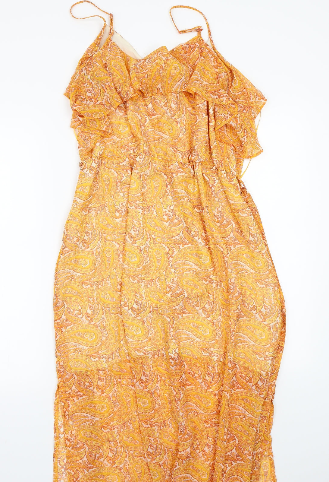 F&F Womens Orange Paisley  A-Line  Size 18