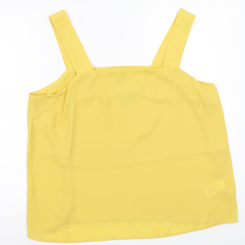 Peacocks Womens Yellow   Basic Blouse Size 20